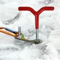 Piquets de canne à pêche en cône de glace sans rouille tarières à glace haute résistance tente