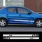 2 autocollants de ligne latérale de voiture pour Peugeot 206, accessoires de réglage, décalcomanies