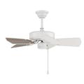 Craftmade Pi305 Piccolo 30 5 Blade Indoor / Outdoor Ceiling Fan - White