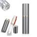 Travel Atomizer Mini Refillable Empty Spray Perfume Bottle 5ml Grey Portable TSA Scent Pump Case Take It By Air w/o Leaking for Men and Women