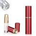 Travel Atomizer Mini Refillable Empty Spray Perfume Bottle 5ml Red Portable TSA Scent Pump Case Take It By Air w/o Leaking for Men and Women