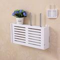 No Drill Cable Router Storage Box Shelf Wall Hangings Bracket Cable Organizer