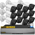 {4K/8.0 Megapixel & 130Â° Ultra Wide-Angle} 2-Way Audio PoE Outdoor Home Security Camera System Wired Outdoor Surveillance IP Cameras System