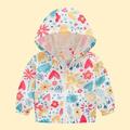 Baby Deals!Toddler Girl Clothes Clearance YANHAIGONG Baby Summer Clothes 2-7 Years Baby Toddler Kids Baby Boys Girls Fashion Cute Cartoon Flowers Car Pattern Windproof Jacket Hooded Coat