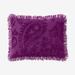 Paisley Chenille Standard Sham by BrylaneHome in Purple (Size KING)