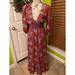 Free People Dresses | Free People's Golden Hour Maxi Dress, Xs, Wine Combo | Color: Red | Size: Xs