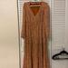 Jessica Simpson Dresses | Jessica Simpson Maxi Dress | Color: Cream/Orange | Size: L