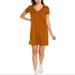 Madewell Dresses | Madewell Rust Vintage Northside V-Neck T-Shirt Dress Cotton | Color: Orange | Size: S