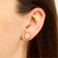 Kate Spade Jewelry | Kate Spade~Opal Glitter Studs / Nwt / Host Pick | Color: Gold | Size: Refer To Photos