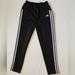 Adidas Pants | Adidas Iconic Tricot Boys Pants Black Size M 10/12 | Color: Black/White | Size: M