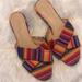 J. Crew Shoes | J. Crew Rainbow Slide Sandals Sz 8 | Color: Purple/Yellow | Size: 8