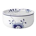 Royal Copenhagen Blue Fluted 1028379 Mega Storage Jar Porcelain Storage Box in Blue/White 75cl 15.5cm x 15.5cm x 6.5cm