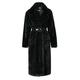 Women's Kylie Warm Black Faux Fur Coat Small Aggi