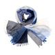 Women's Blue / Grey Weekender Shadow Blue Cashmere & Silk Scarf Kinalba