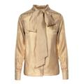 Women's Gold / Brown Glow Silk Shirt Small Framboise