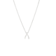 Women's Sterling Silver Tiny Mini Wishbone Necklace - Silver Spero London