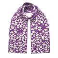 Women's Pink / Purple Hearts Wool & Cashmere Scarf Lilac Ingmarson