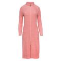 Women's Rose Gold Terry Cotton Zip Robe Small Oh!Zuza Night & Day