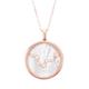 Women's White / Rose Gold Zodiac Mother Of Pearl Gemstone Star Constellation Pendant Necklace - Pisces Latelita