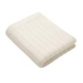 White The Cable Knit Cashmere Maxi Blanket - Silky Cream One Size Linda Meyer-Hentschel