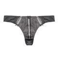 Women's Silver / Grey Gunmetal Thong Large Tallulah Love