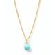 Women's Kiki Crystal Pendant Necklace - Turquoise Arms of Eve