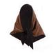 Women's Brown / Black Brown Faux Leather Shawl Scarf One Size Julia Allert