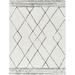 Gray 108 x 79 x 0.55 in Area Rug - Foundry Select Argyle Machine Woven Area Rug in Charcoal/Cream | 108 H x 79 W x 0.55 D in | Wayfair