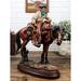 Foundry Select Shylee Cowboy On Saddleback By Cactus Figurine Resin in Brown/Gray | 15 H x 13 W x 5 D in | Wayfair 2270F5E9824A4706B08394FD41362F1C