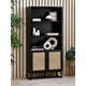 Julian Bowen Padstow Tall Storage Bookcase - Black