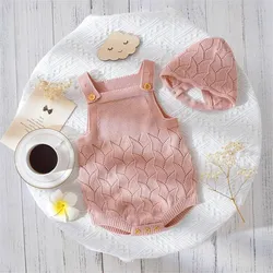 Coat School Newborn Infant Baby Knit Romper Cotton Sleeveless Boy Girl Sweater Clothes Baby Bodysuit