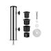 Universal Granite Umbrella Stand Tube Outdoor Stone Umbrella Stainless Steel Tube Base Heavy Duty Marble Flag Pole Stake Holder Table Umbrella Tube Bracket DIY Metal Tube Umbrella Mount