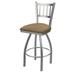 Holland Bar Stool 30 in. Contessa Swivel Outdoor Bar Stool with Breeze Champagne Seat Stainless Steel