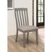 Coaster Furniture Nogales Coastal Grey Slat Back Side Chairs (Set of 2)