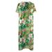 PEASKJP Knit Dress Women s Tie Back Square Neck Short Puff Sleeve Casual Dresses A Line Sundress Mini Dress R L