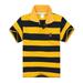 WIBACKER 2-14T Kids Boy s Short Sleeve Cartoon Cotton Jersey Colorblock Striped Polo Shirts Tops