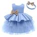 B91xZ Prom Dress 2023 New Children s Dress Lace Wedding Skirt Princess Dress Attended The Party To plus Size First Dress BU3 1-2Years