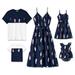 PatPat Family Matching Outfits Mommy and Me Cami Dresses and Short-sleeve Tee Sets Baby Girl: 6-9M