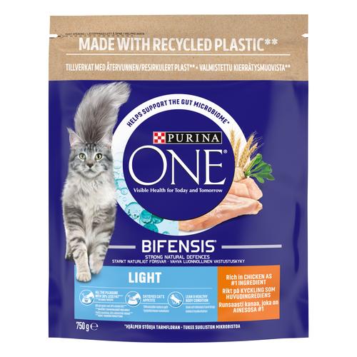 2x2.8kg Chicken & Wheat Light Dry Cat Food Purina One