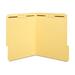 Staples Reinforced End Tab Classification Folder 2 Expansion Letter Size Yellow 100/Carton
