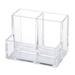 SIEYIO Clear Acrylic Stationery Holder Multi-grids Acrylic Makup Brushes Organizer Holder for Desk Stylish Acrylic Storage Box