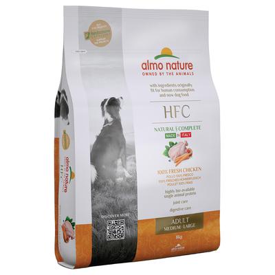 Sparpaket: 2x8kg Almo Nature HFC Adult Hund M-L Huhn Hundefutter trocken