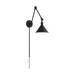 Nuvo Lighting Delancey Swing Arm Lamp Matte Black with Switch