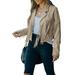 ZIYIXIN Women Vintage Faux Suede Tassel Cropped Jacket Long Sleeve Fringe Coat Hippie Motorcycle Biker Jacket Tops