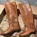 Coach Shoes | Coach "Monique" Caramel Brown All Leather Riding Boot 5 1/2b | Color: Brown | Size: 5.5