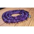 Natural Amethyst Beads Amethyst Smooth Rondelle Beads Natural African Amethyst Plain Beads Amethyst Gemstone Jewelry Making AAA Quality