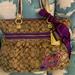 Coach Bags | Coach Poppy Tartan Plaid Large Glam Bag Purse | Color: Gold/Purple | Size: Os
