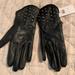 Nine West Accessories | Leather Studded Gloves, Nine West, Size M But More Like A Small, Nwt | Color: Black | Size: M