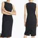 J. Crew Dresses | Jcrew 365 Solid Black Sleeveless Sheath Dress New Knee-Length K6081 Womens 2 | Color: Black | Size: 2