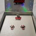 Disney Accessories | Disney Minnie Mouse Silver Plated Earrings. Nwt. New In Box. Never Worn. Studs. | Color: Silver | Size: Osg